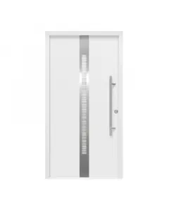 Thermolux roma - fém bejárati ajtó (98x208, jobbos, fehér)