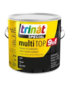 TrinÁt special multitop 9in1 - alapozó és fedőfesték - fekete (matt) 2,5l