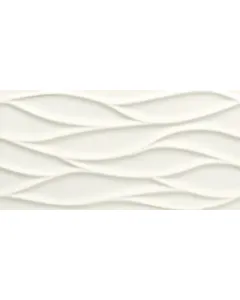 Tubadzin all in white - dekorcsempe (fehér, hullám, 59,8x29,8cm, 0,89m2)