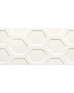 Tubadzin all in white - dekorcsempe (fehér, méhsejt, 59,8x29,8cm, 0,89m2)