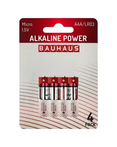 Erőteljes alkáli mikroelem ideális nagy teljesítményű és tartós használatra típus: aaa feszültség: 1,5 v 4 db/csomag
