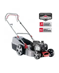 Teljesítmény: 1800 w max. fordulatszám: 2850 ford./perc optimális fűgyűjtés golyós csapágyas kerekekkel fűgyűjtő térfogata: 65