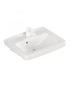 ALFÖLDI OPTIC - mosdó (50x40cm) Kerámia mosdó szögletes rögzítés módja: falra szerelhető csaplyukkal és túlfolyónyílással felszerelt