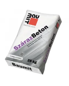 BAUMIT - szárazbeton (25kg) Gyárilag előkevert könnyen feldolgozható besorolása: c20/25 szemcseméret: max. 4 mm