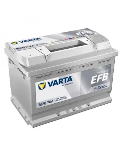 Varta akkumulátor dynamic efb 12 v-os, kapacitás: 70 ah indítóáram: 760 a jobb-plusz polaritás méretek: 278 × 175 × 190 mm (hosszú