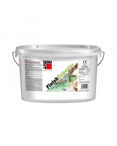 BAUMIT FINISHSUPERIOR - beltéri glett (5kg) Beltéri használatra max. 2 mm vastagságig rétegenként szemcseméret: max.0,1 mm minőségi sima felület könnyű csiszolhatóság