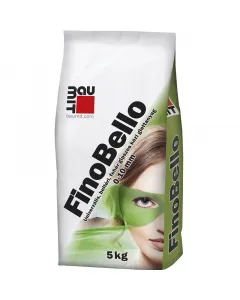 BAUMIT FINOBELLO - beltéri glett (5kg) Beltéri használatra max. 10 mm vastagságig rétegenként fehér színű gyárilag előkevert