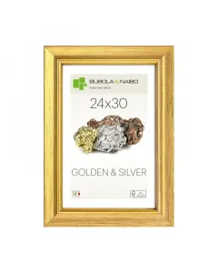Keret anyaga: fa kép mérete: 24 x 30 cm aranyszínű könnyen tisztítható fsc tanúsítvánnyal