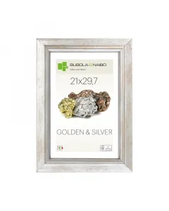 Keret anyaga: fa kép mérete: 21 x 29,7 cm ezüstszínű könnyen tisztítható fsc tanúsítvánnyal