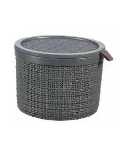 Rattanhatású műanyag tetővel