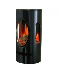 Voltomat heating elektromos kandalló 10-25 m²-es beltéri helyiséghez 2 fűtési fokozat (1000/2000 w) szabályozható lángeffekttel é