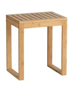 WENKO Fürdőszobai ülőke BAMBUSA (bambusz) Wenko fürdőszobai ülőke természetes bambusz anyagból bordázott felület méretek 40 x 30 x 46 cm sokoldalú felhasználás kombinálh