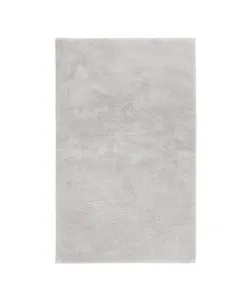Lalee laura fürdőszobaszőnyeg ezüst színben, 40x60cm méretben puha, 100% poliészter anyag  csúszásgátló hátoldal  mosógépben