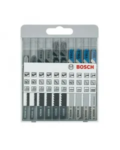 Bosch dekopírfűrészlap készlet anyaga: acél csomag tartalma: 10 db t-befogású fémhez és fához