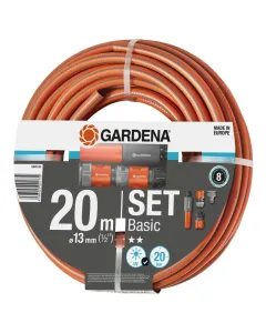 Tömlő hossza: 20 m tömlő átmérője: 13 mm szakítószilárdság: 20 bar megerősített fal uv-álló alaktartó