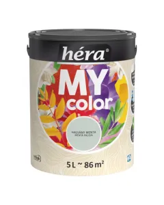 HÉRA MY COLOR - beltéri falfesték - halvány menta 5L Beltéri használatra páraáteresztő kiváló fedőképesség illatosított formula matt felület