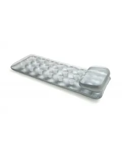 Intex felfújható matrac anyaga: tartós pvc hossza: 188 cm két légkamrás kialakítás felül átlátszó alul ezüst színű