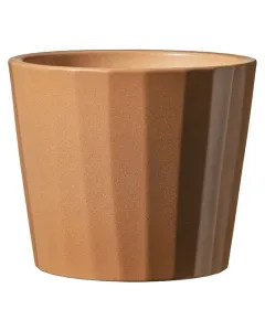 Sk umea barista kaspó matt mázzal cappuccino árnyalat, természetes és elegáns hatás skandináv stílus, kézműves hatású függőle