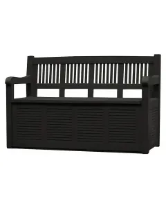 Jelenia plast kerti pad tárolóval salzburg 280 literes tárolórekesz a ülőfelület alatt h x sz x m: 130 x 60 x 85 cm színe: antracit