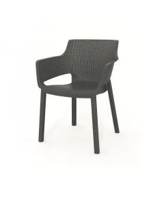 Kerti szék profilozott támlával és ülőfelülettel – a maximális kényelemért lekerekített, puha kartámasz – kényelmes könyö