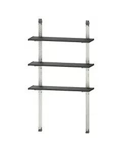 Nagy teherbírás max. terhelhetőség: 30 kg/polc egyszerű telepítés tartozékok: 3 db polc, 2 db falsín