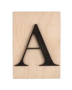 Rayher dekor betű scrabble stílussal 10,5 cm x 14,8 cm méret, 4 mm vastag alap 3 mm vastag betű egyedi fali vagy ajtódekorációkhoz fe