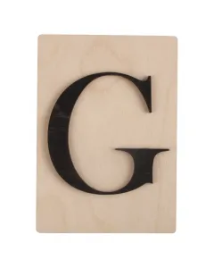 Rayher dekor betű scrabble stílussal 10,5 cm x 14,8 cm méret, 4 mm vastag alap 3 mm vastag betű egyedi fali vagy ajtódekorációkhoz fe