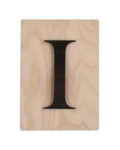 Rayher dekor betű scrabble stílussal 10,5 cm x 14,8 cm méret, 4 mm vastag alap 3 mm vastag betű egyedi fali vagy ajtódekorációkhoz fe