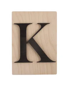 Rayher dekor betű scrabble stílussal 10,5 cm x 14,8 cm méret, 4 mm vastag alap 3 mm vastag betű egyedi fali vagy ajtódekorációkhoz fe