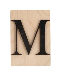 Rayher dekor betű scrabble stílussal 10,5 cm x 14,8 cm méret, 4 mm vastag alap 3 mm vastag betű egyedi fali vagy ajtódekorációkhoz fe