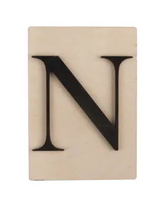 Rayher dekor betű scrabble stílussal 10,5 cm x 14,8 cm méret, 4 mm vastag alap 3 mm vastag betű egyedi fali vagy ajtódekorációkhoz fe