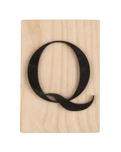 Rayher dekor betű scrabble stílussal 10,5 cm x 14,8 cm méret, 4 mm vastag alap 3 mm vastag betű egyedi fali vagy ajtódekorációkhoz fe