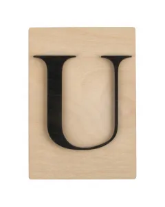Rayher dekor betű scrabble stílussal 10,5 cm x 14,8 cm méret, 4 mm vastag alap 3 mm vastag betű egyedi fali vagy ajtódekorációkhoz fe