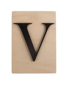 Rayher dekor betű scrabble stílussal 10,5 cm x 14,8 cm méret, 4 mm vastag alap 3 mm vastag betű egyedi fali vagy ajtódekorációkhoz fe