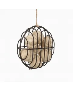 Bobbie madáretető 7,5 x 23 x 23 cm mérettel strapabíró fémdrótból készült kivitel kör alakú forma, modern és dekoratív megjele
