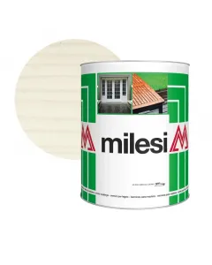 MILESI CLASSIC XGT 6100 - viaszos vékonylazúr lucfenyőre - fehér (selyemmatt) 5L Lucfenyőre vizes bázisú páraáteresztő vízálló réteget képez uv- és időjárásálló színtartó, selyemmatt felület gombaölő