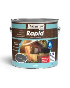 LAZURÁN AQUA RAPID - vékonylazúr - ezüstnyír 2,5L Alapozó és fedőréteg oldószermentes csepegésmentes vízlepergető gombák elleni védelemmel