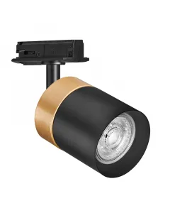 Ledvance tracklight spot cylinder gold - spotlámpa sínrendszerhez (1xgu10, fekete-arany)