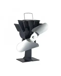 Lienbacher - kandalló ventilátor (fém, fekete)