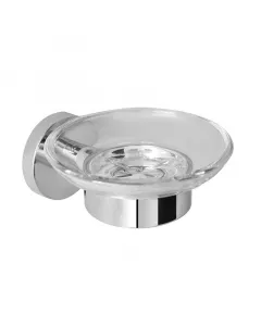 MOFÉM FIESTA - szappantartó A fiesta sorozat része anyaga: fém, üveg krómozott felület fúrással rögzíthető