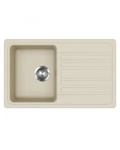 Evido home 45s bézs mosogatótálca  mérete: 765 x 460 / 190 mm hagyományos, felülről beépíthető kivitel  forgatható medence 2 k