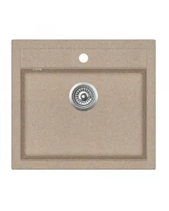 Evido quadro 6 gránit mosogatótálca  60 cm-es szekrényméret 565 x 510 / 200 mm méret felülről beépíthető kivitel 1 csaplyuk, 4 k