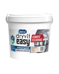 HÉRA DRYVIT EASY - vízlepergető vékonyvakolat (homokbézs, 25kg) szemcseméret: 1,5mm vízlepergető szilikonnal csökkenti a repedések kockázatát felhasználásra kész állapotban alga- és penész