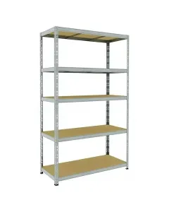 Fémből készült váz horganyzott felület max. terhelhetőség: 250 kg/polc szerszám nélküli összeszerelés 5 db polccal