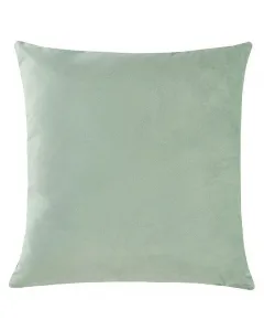 Finja párna jadeit zöld színben dekoratív kiegészítő puha bársonyhuzat töltettel és cipzárral