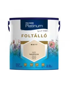 Poli-farbe platinum foltÁllÓ - beltéri festék - naspolya 2,5l