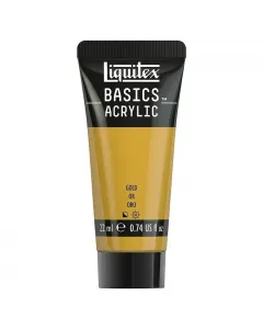 Liquitex basics akrilfesték arany színben magas pigmentáció és színtisztaság magas minőség széleskörű felhasználhatóság a ter