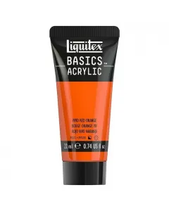 Liquitex basics akrilfesték fényes vérnarancs színben magas pigmentáció és színtisztaság magas minőség széleskörű felhasználh