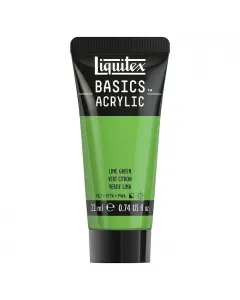 Liquitex basics akrilfesték lime zöld színben magas pigmentáció és színtisztaság magas minőség széleskörű felhasználhatóság 