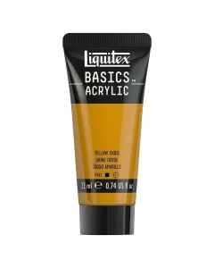 Liquitex basics akrilfesték oxid sárga színben magas pigmentáció és színtisztaság magas minőség széleskörű felhasználhatóság